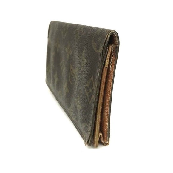 560072A V Louis Vuitton Wallet Long Porte Cartes Credit Yen Bifold Monogram - Picture 2 of 9